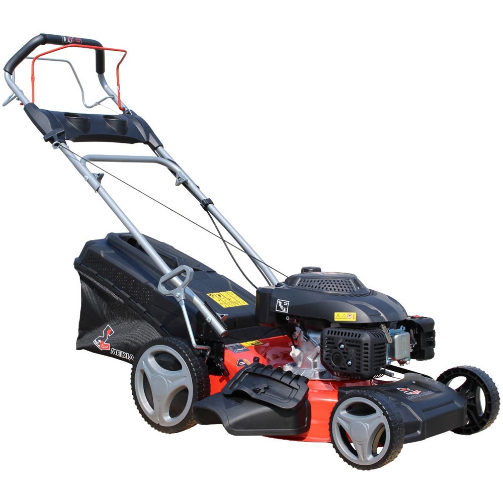 Masina de tuns gazon Media Line, motor benzina, 173 CC, 4.2 CP, latime taiere 46 cm, sac colector 55 L