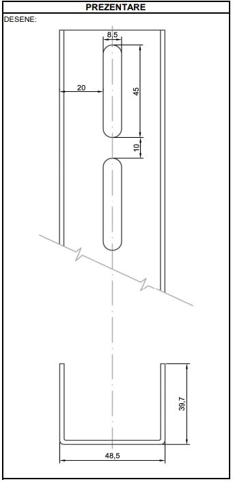 Profil UA 50 2 mm 3 m