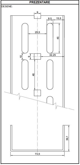 Profil UA 75 2 mm 3 m