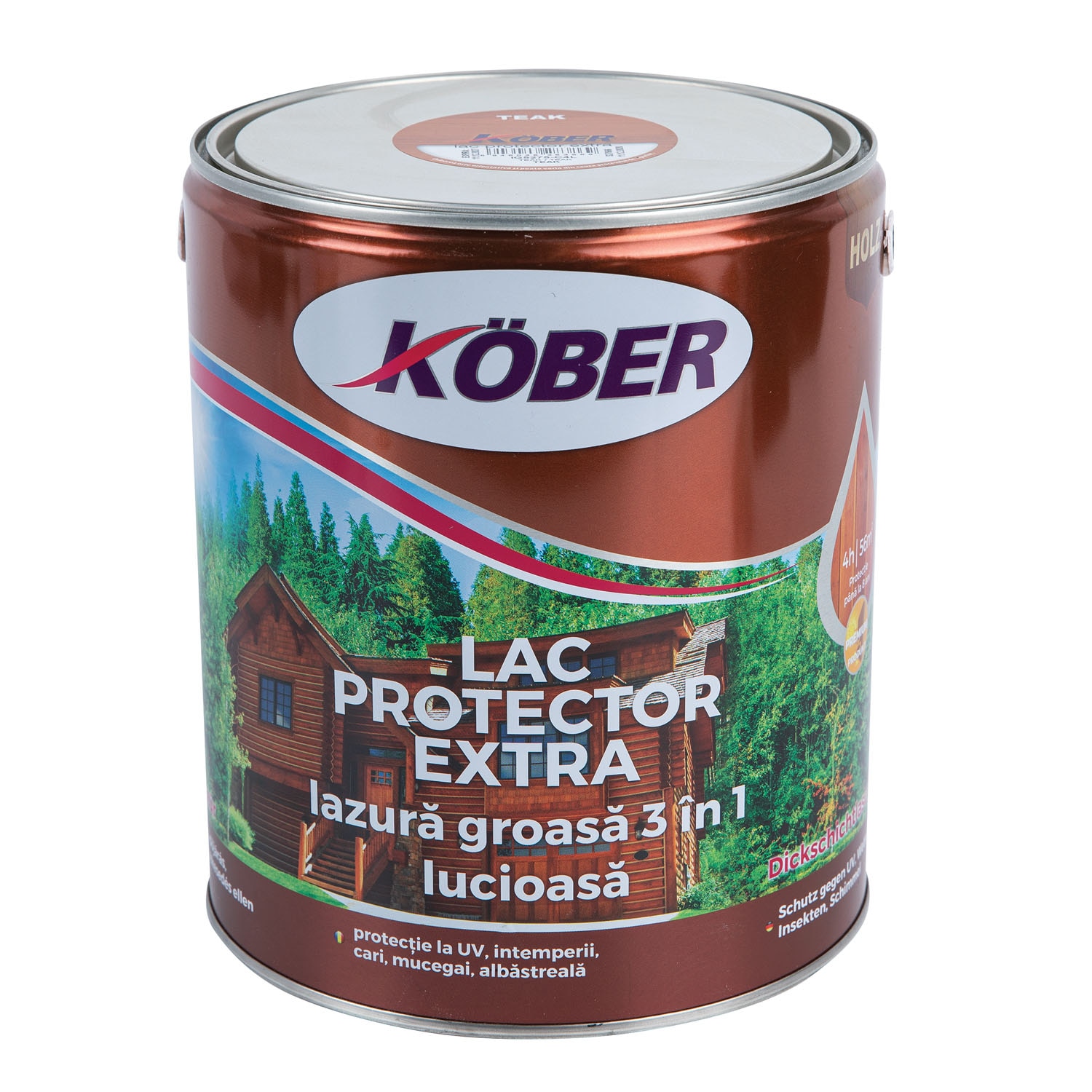 Lac protector extra, teak, 4 l  Kober
