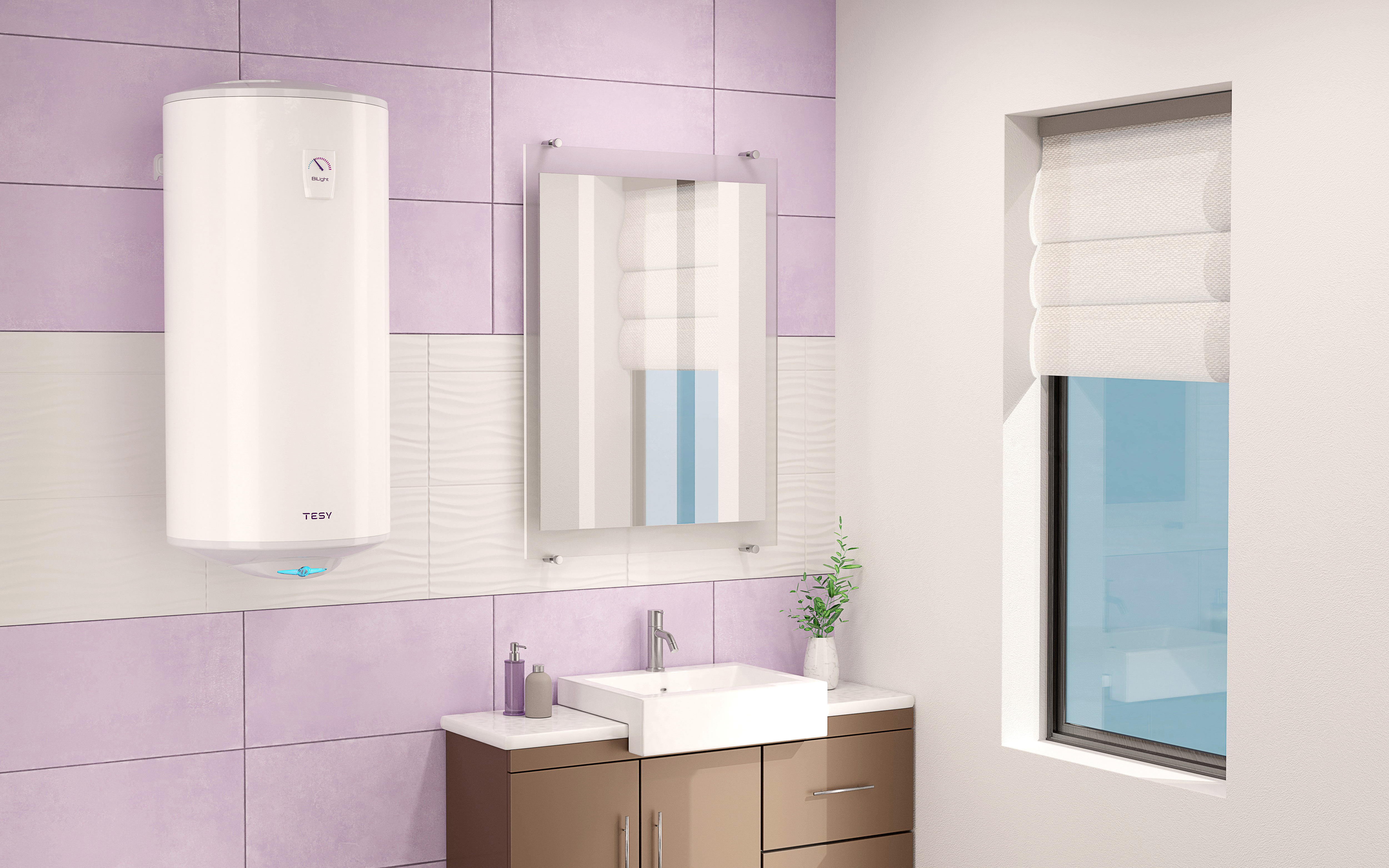 Boiler termoelectric 150 L, 135,1 x 44 cm, dreapta  TESY BILIGHT