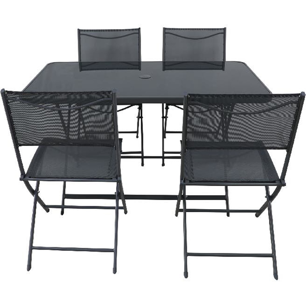 Set mobilier gradina Sibiu, 5 piese, gri