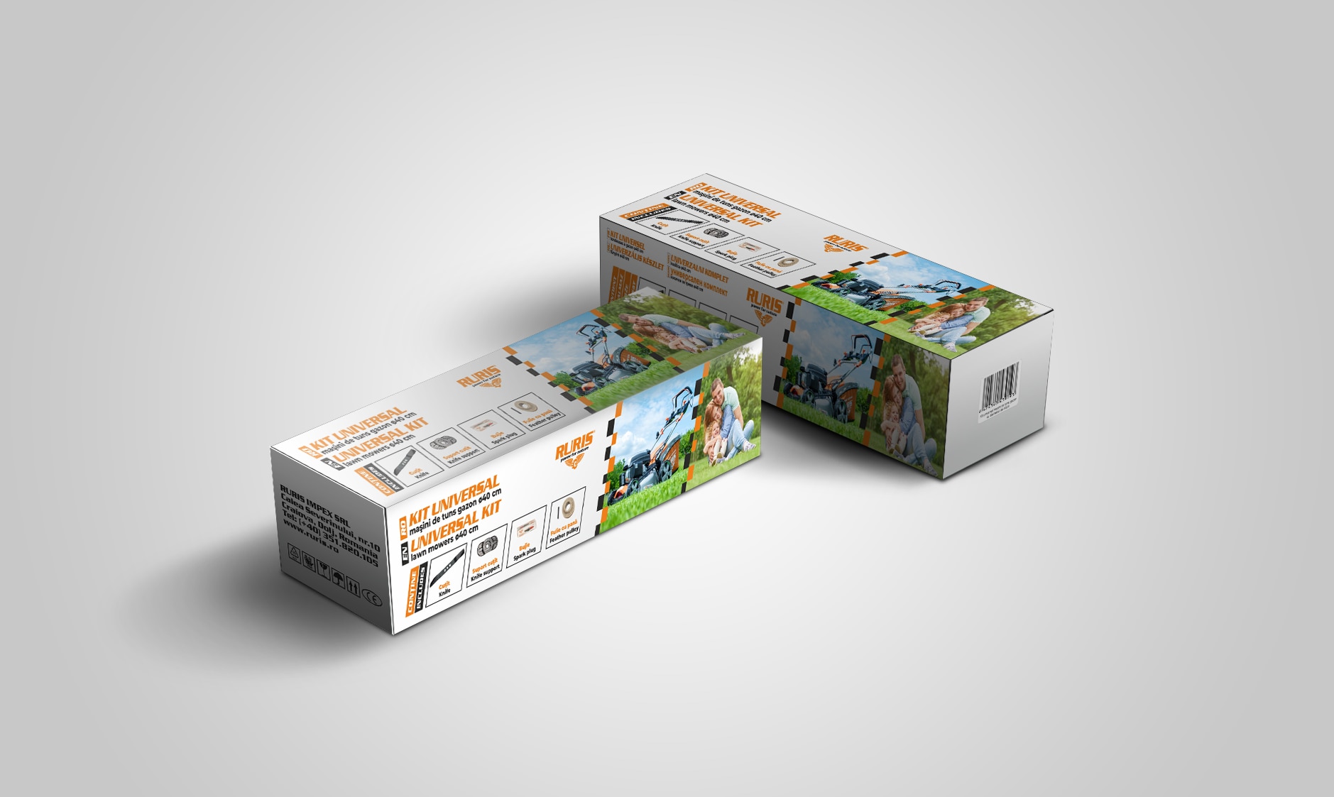 Kit universal masina de tuns iarba, 40 cm  Ruris
