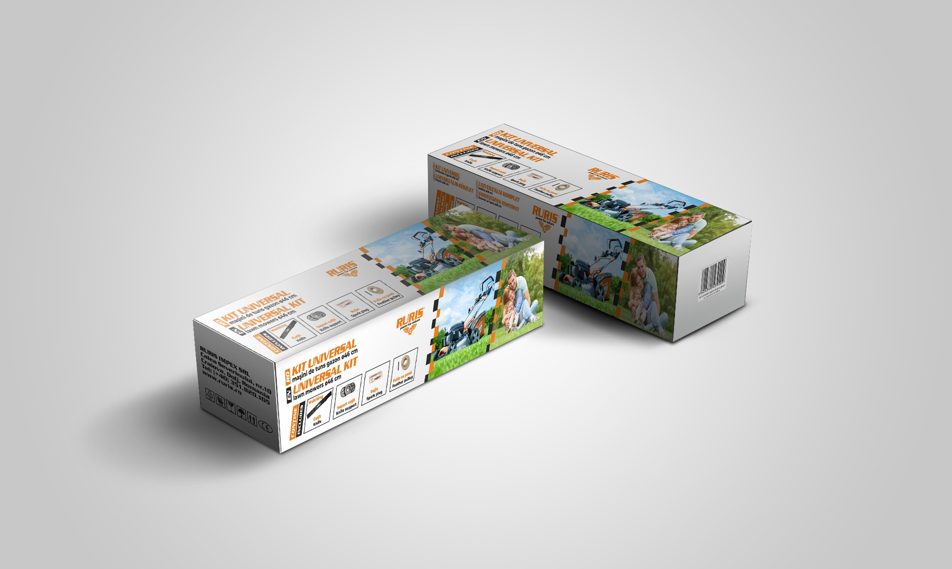 Kit universal masina de tuns iarba, 46 cm  Ruris