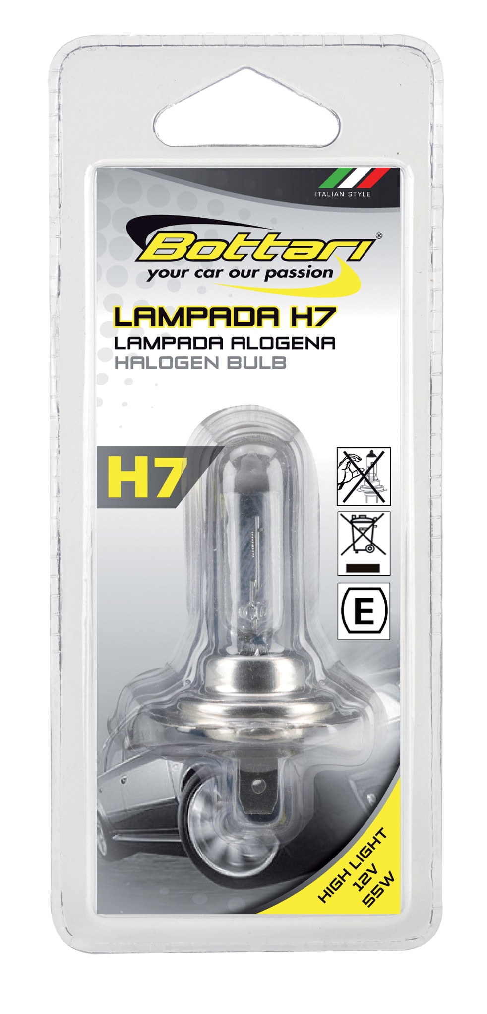 Bec auto cu halogen, H7, 55W   Bottari