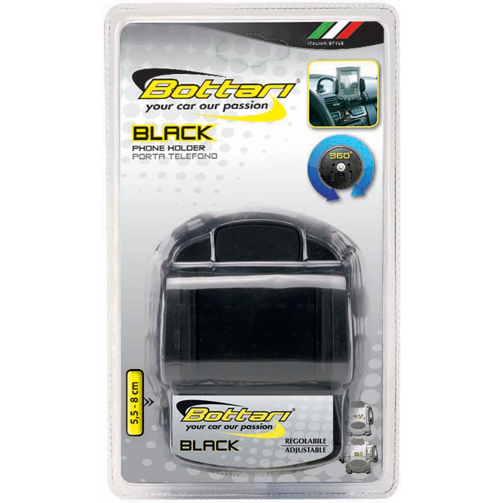 Suport auto pentru telefon BOTTARI, negru