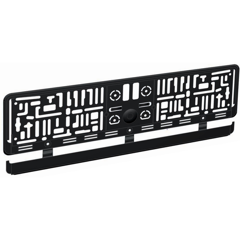 Suport numar inmatriculare BOTTARI Platy, 18cm, negru