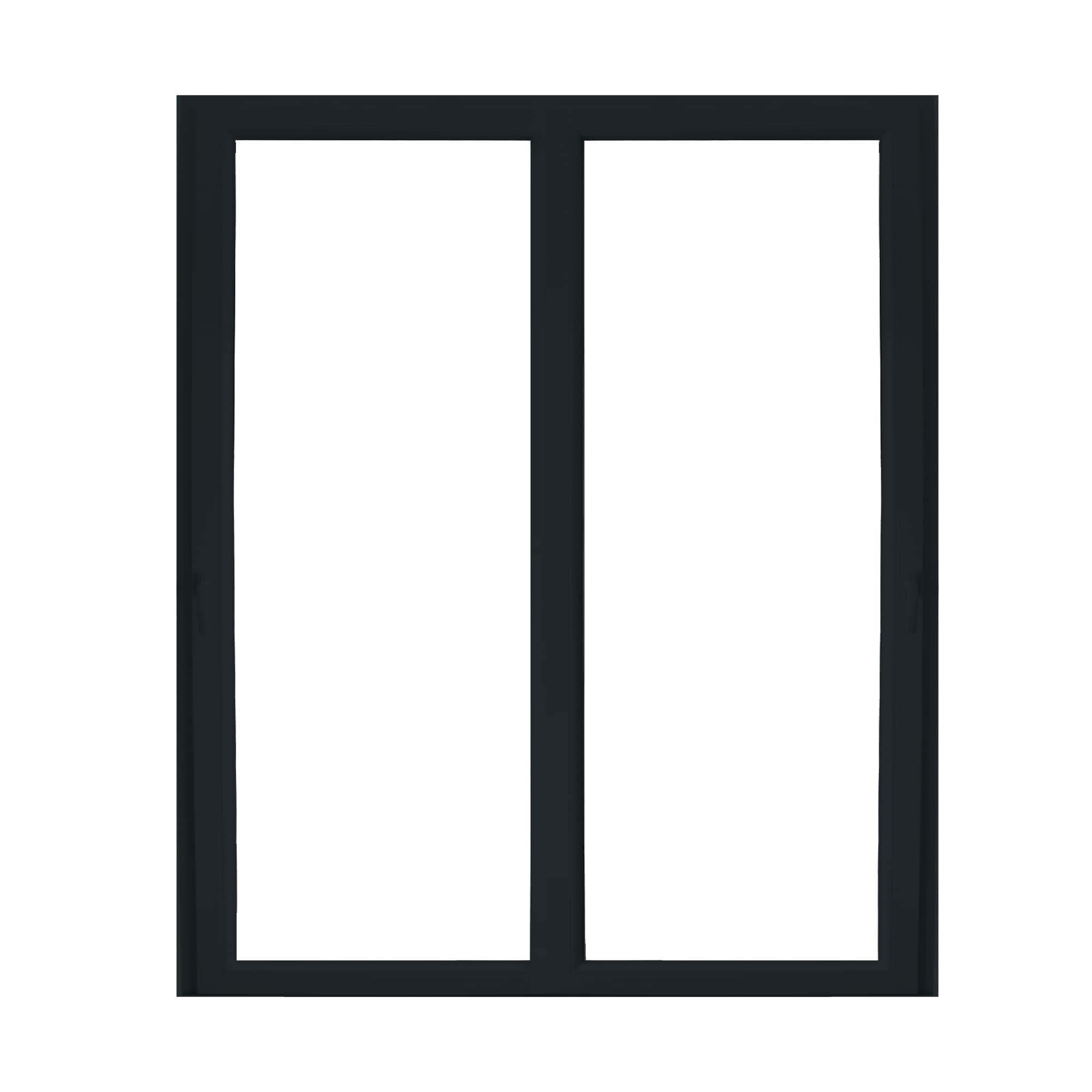 Usa termopan PVC exterior, glisanta, cu geam, 5 C, gri, dreapta, simpla deschidere, 200 x 180 cm  Aplast