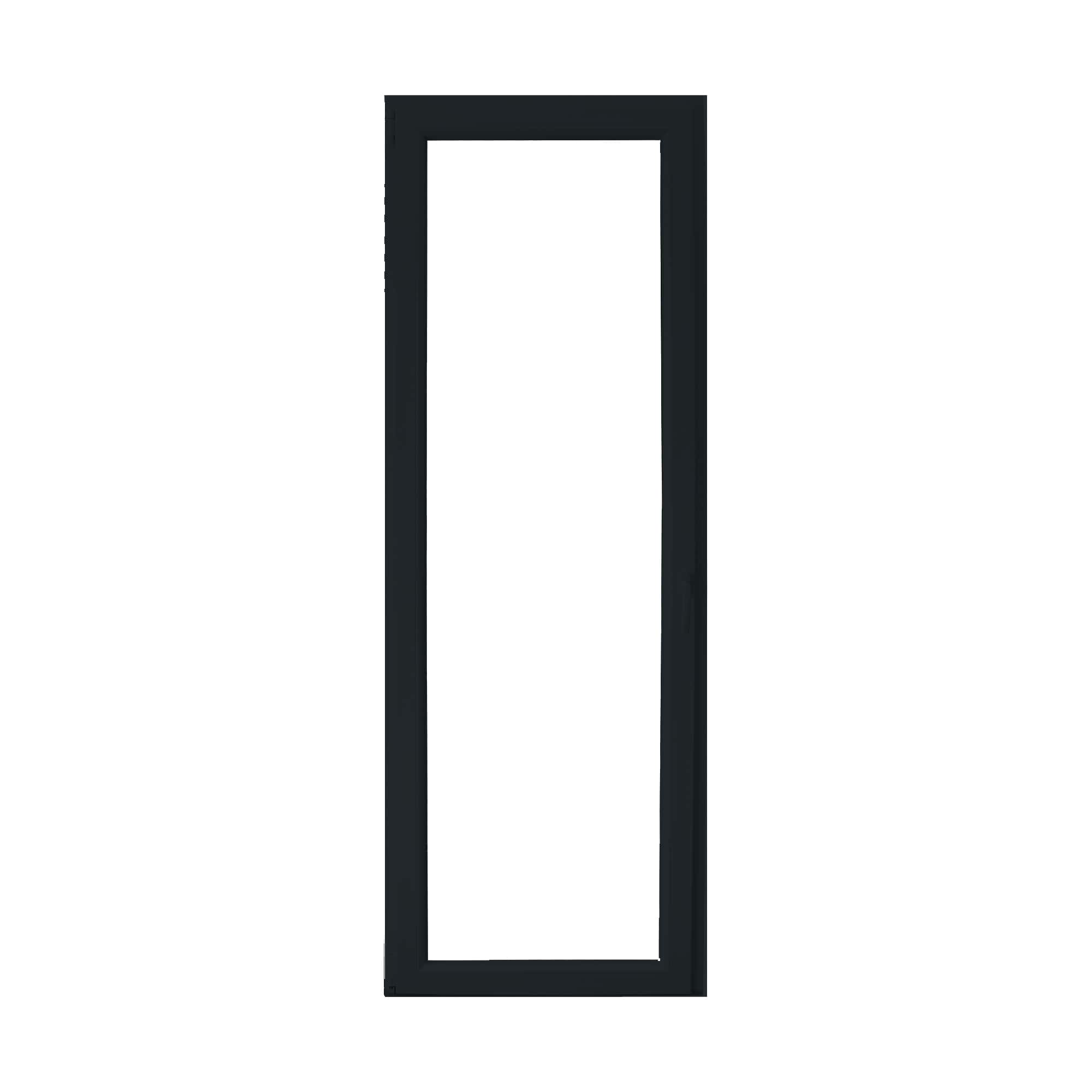 Usa termopan PVC exterior, batanta, cu geam, 6 C, gri, stanga, simpla deschidere, 205 x 76 cm  Aplast