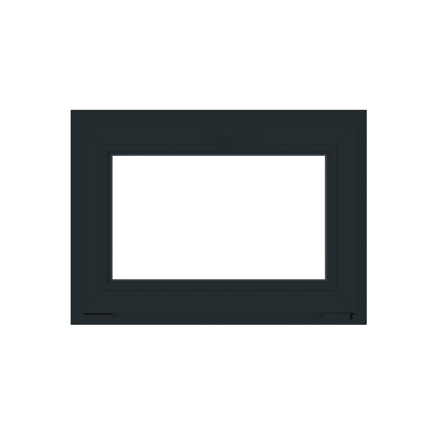 Fereastra termopan PVC, geam Float + Low-E, gri, 6 camere, 76 x 56 cm, simpla deschidere, oscilanta Aplast