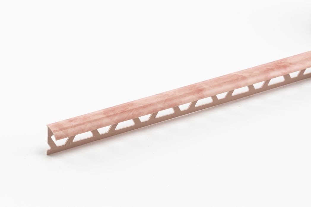 Profil exterior faianta, marmura roz, 10 mm  Ideal