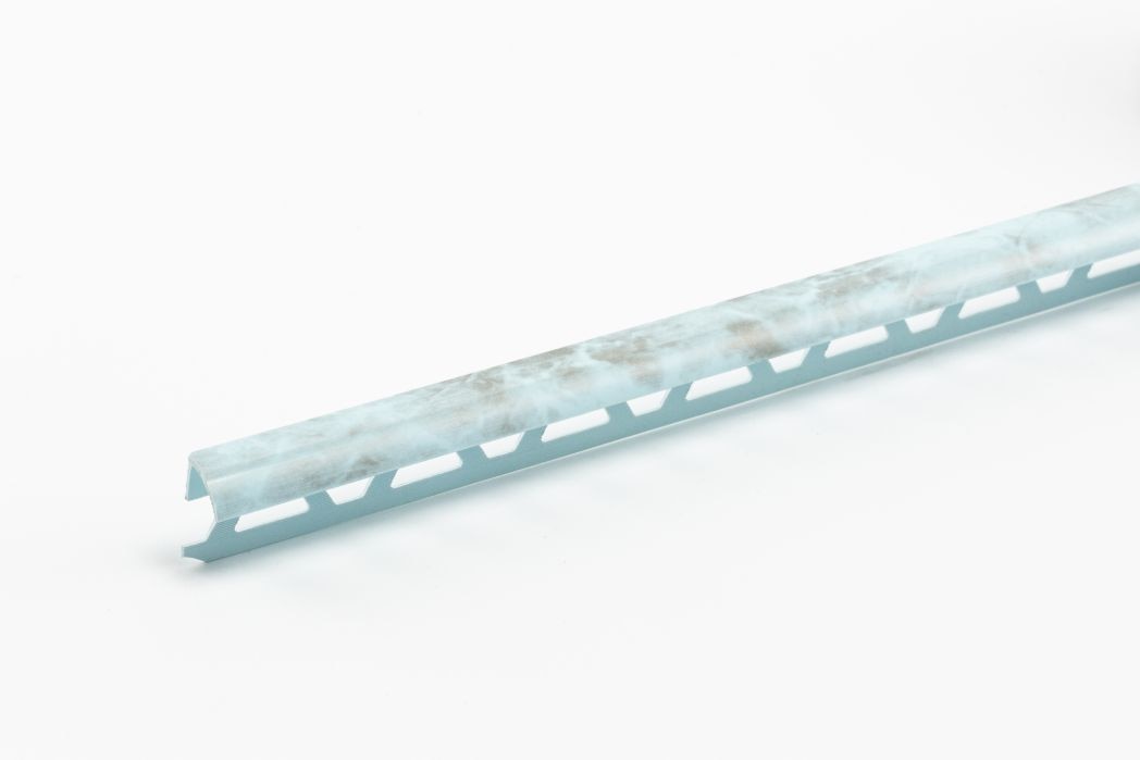 Profil exterior faianta, marmura turquoise, 10 mm  Ideal