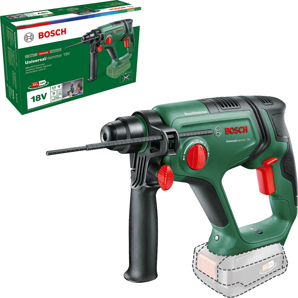Ciocan rotopercutor BOSCH Universal Hammer 18V, 2J, SDS Plus, 2000rpm, fara acumulator