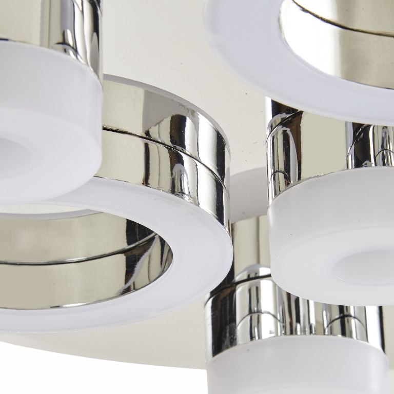 Plafoniera LED, 1 x 18,3 W, crom, metal si plastic  GoodHome 