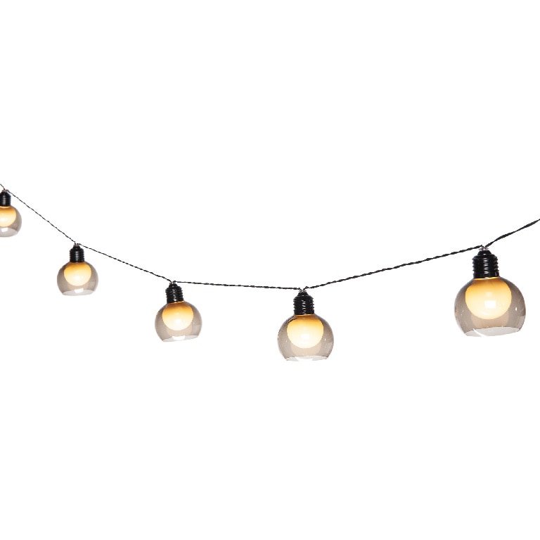 Ghirlanda LED, negru, 10 becuri