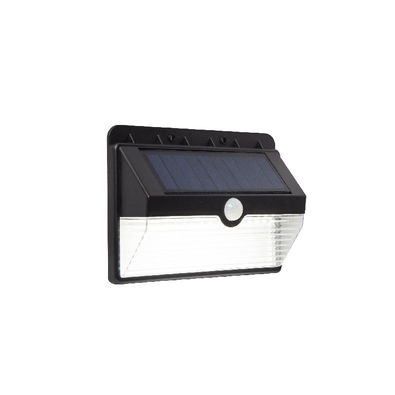 Lampa solara de perete LED, 1.66W, 70lm, IP44, negru
