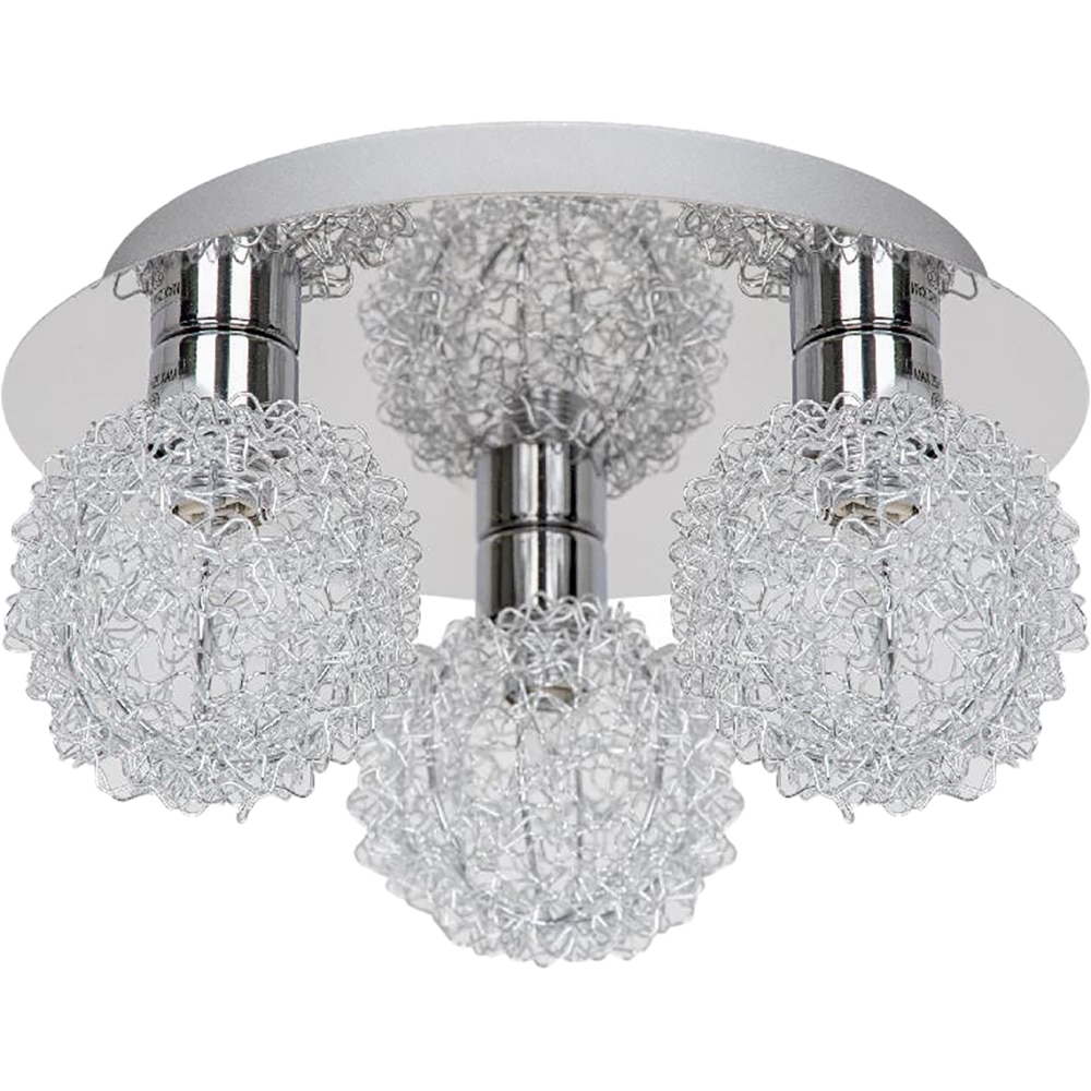 Lampa 3 becuri GOODHOME Phaidros, 25W, G9, crom