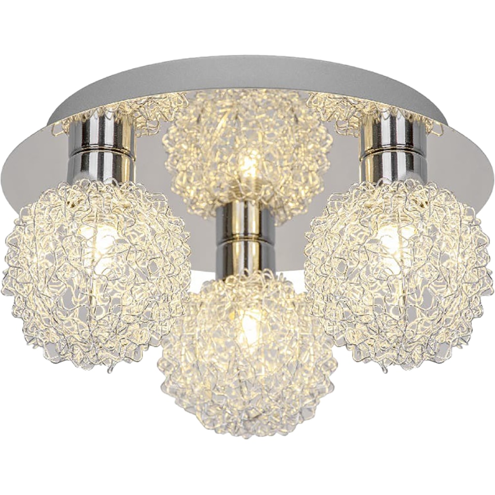 Lampa 3 becuri GOODHOME Phaidros, 25W, G9, crom