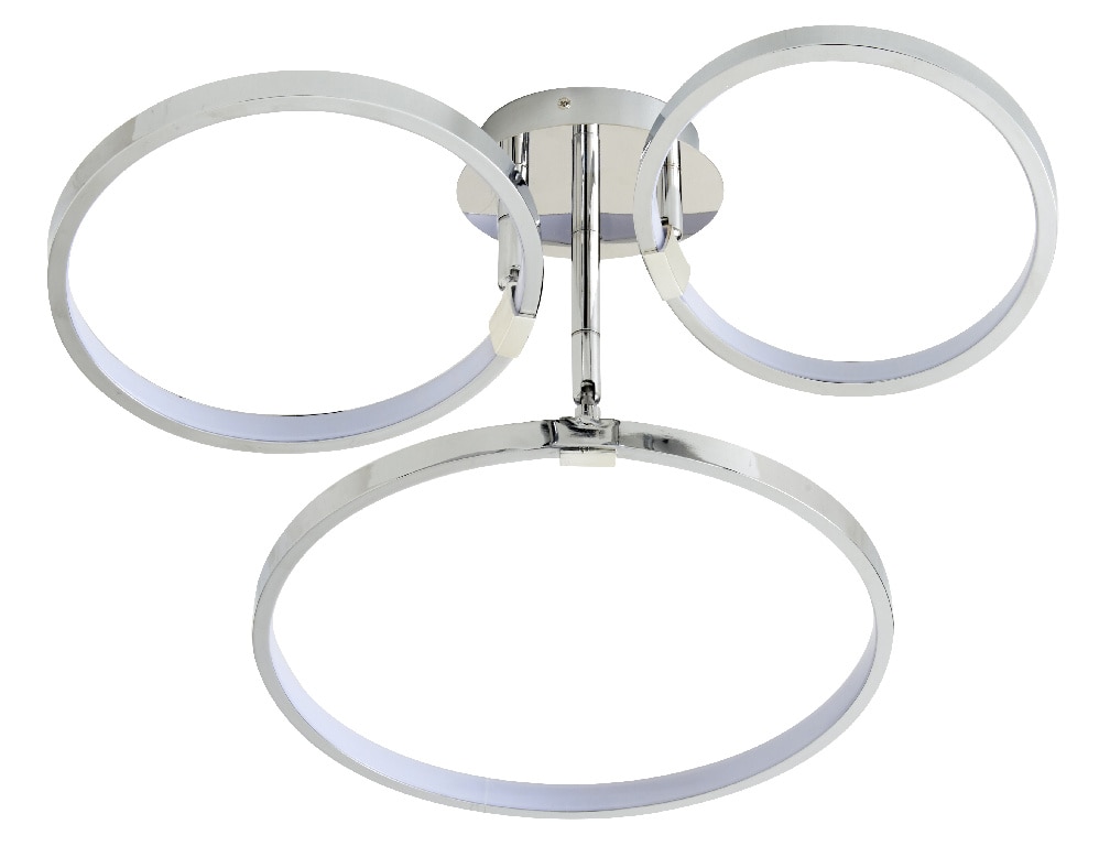 Plafoniera LED, 1 x 19.3 W, crom, metal si plastic • GoodHome 