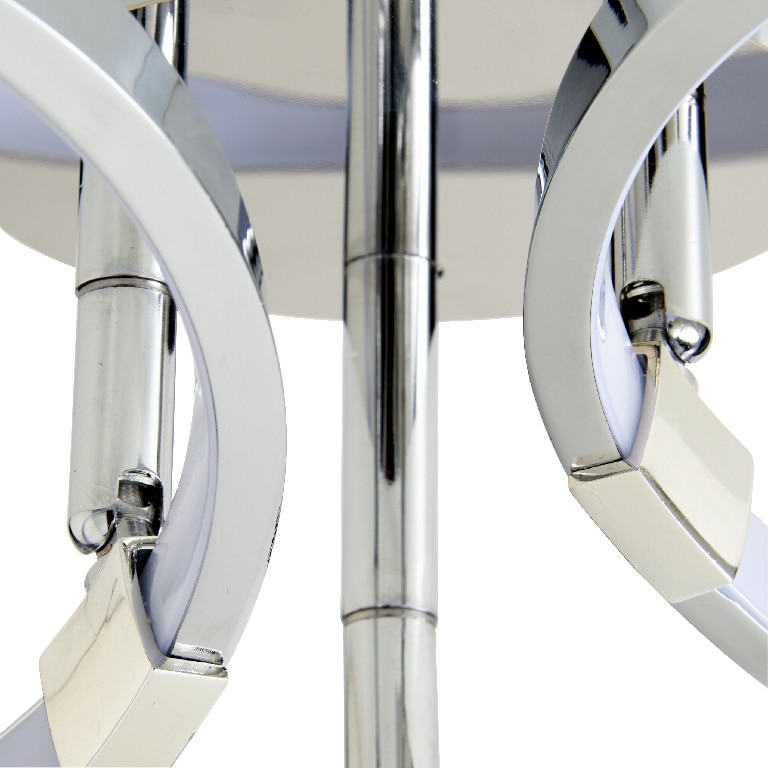 Plafoniera LED, 1 x 19.3 W, crom, metal si plastic • GoodHome 