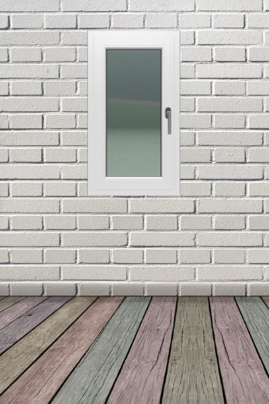 Fereastra termopan PVC, alb, dubla deschidere, stanga, 5 camere, 56 X 100 cm