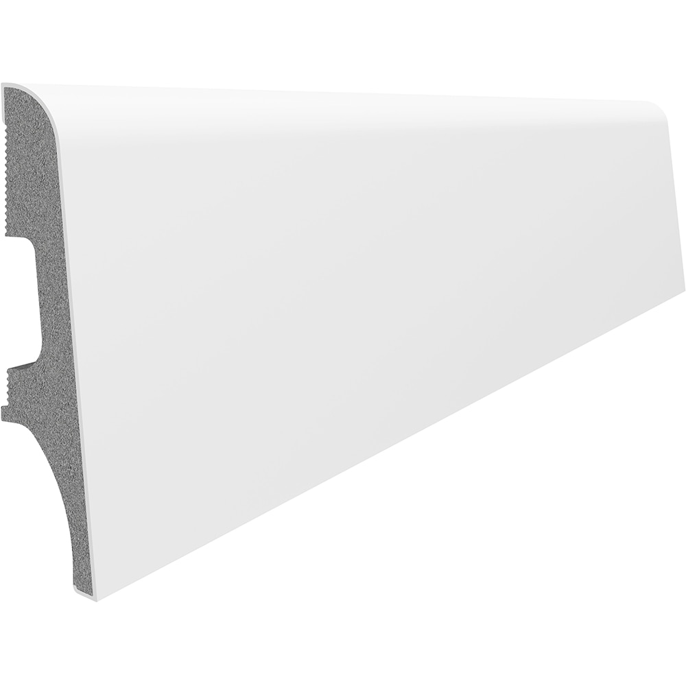 Plinta parchet VOX Espumo, PVC, 250 x 6.5 cm, alb