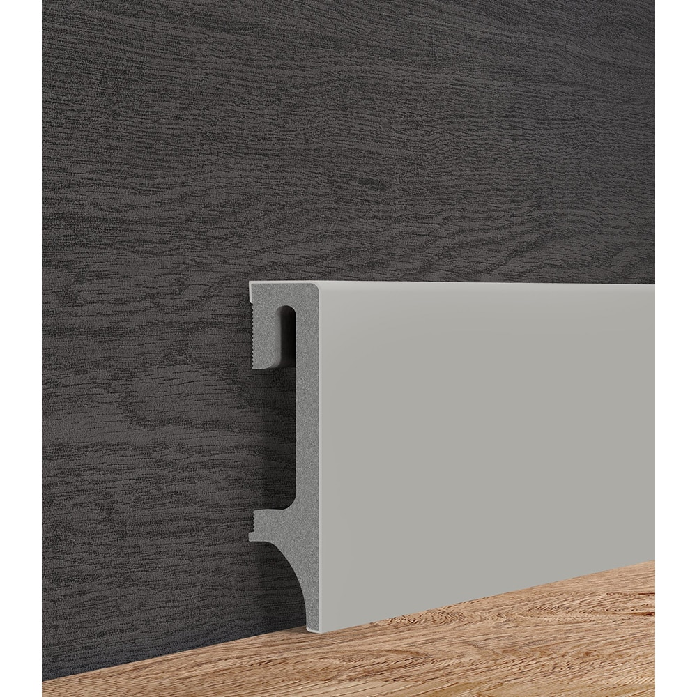 Plinta parchet VOX Espumo, PVC, 250 x 8 cm, gri cald