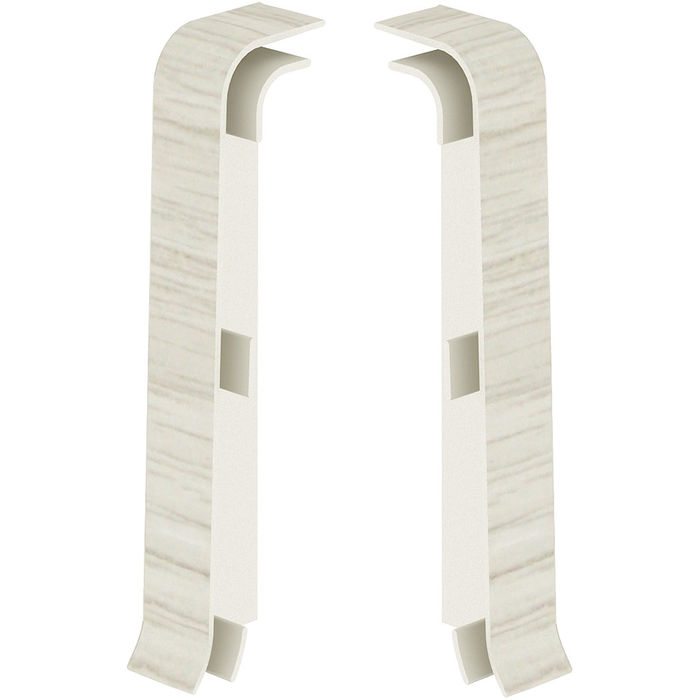 Set terminatii parchet VILO Esquero, PVC, 6.7 cm, 2 bucati, alb