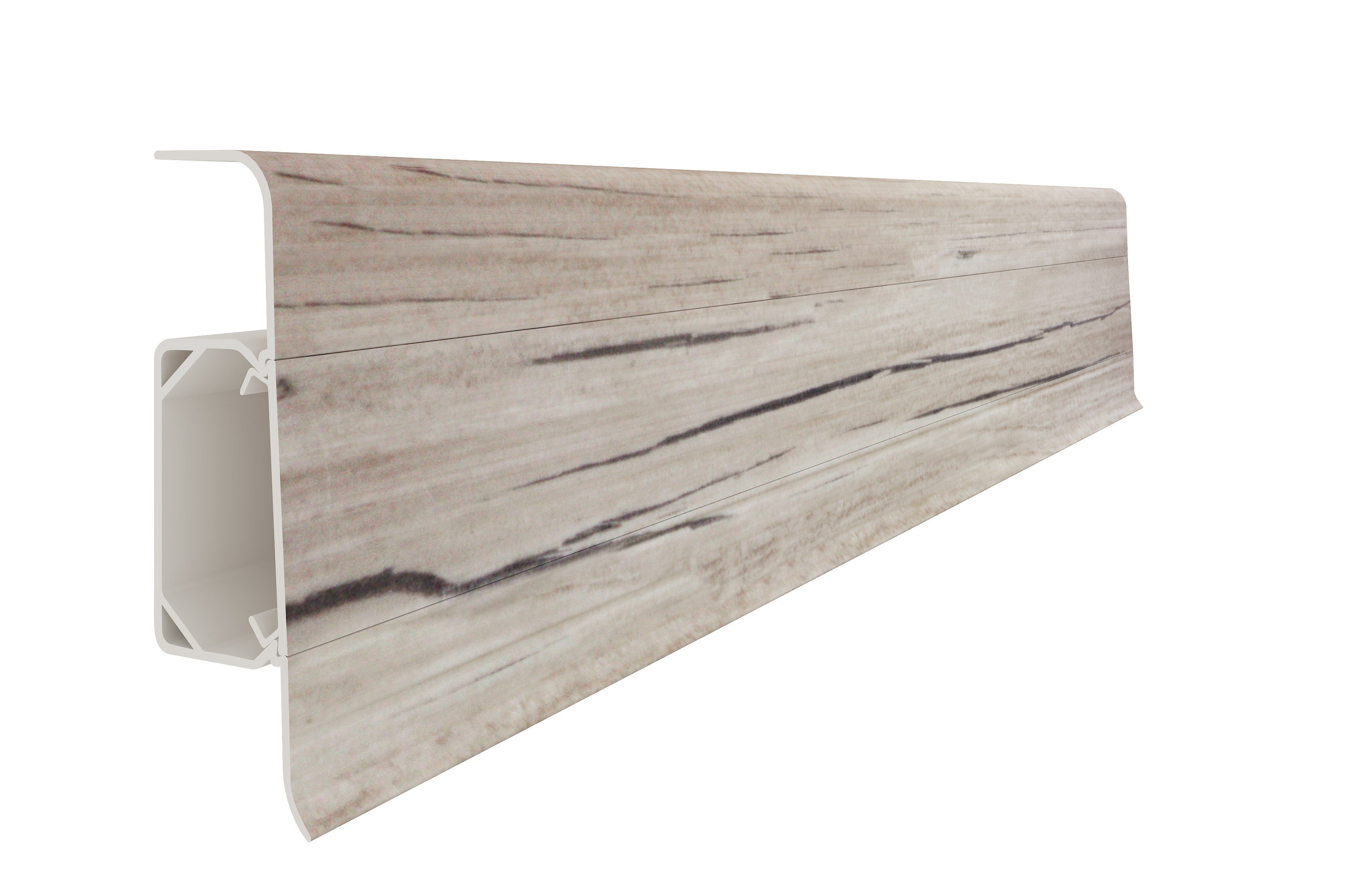 Plinta parchet 615, PVC, stejar carpatin, 2500 x 66,6 x 22 mm, Vilo