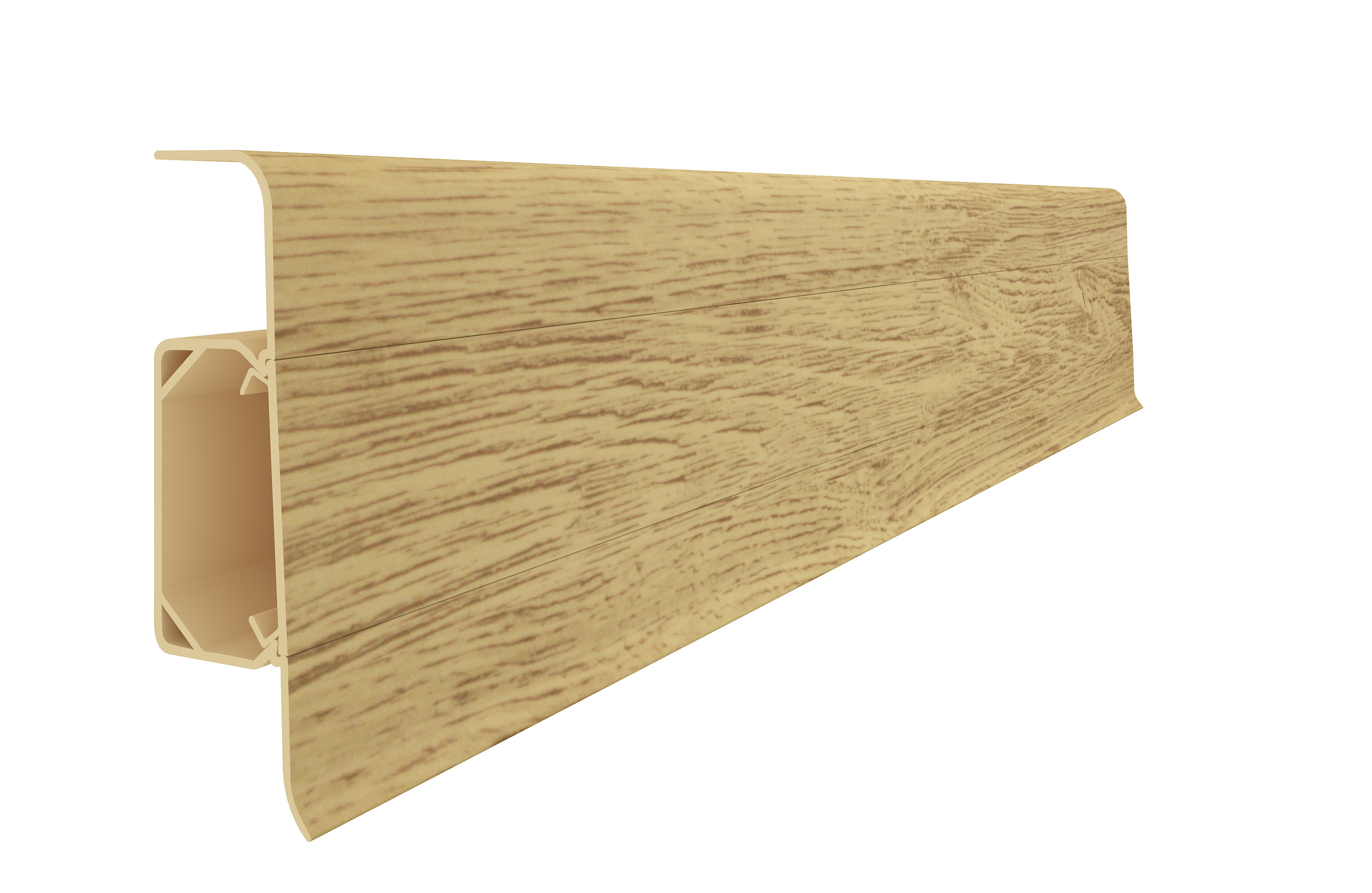 Plinta parchet 613, PVC, Stejar Japonez, 2500 x 66,6 x 22 mm, Vilo