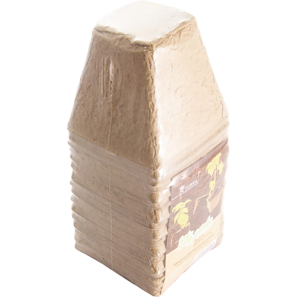 Ghivece biodegradabile rasaduri tip cupa CITY GARDEN, carton, 6 cm, bej