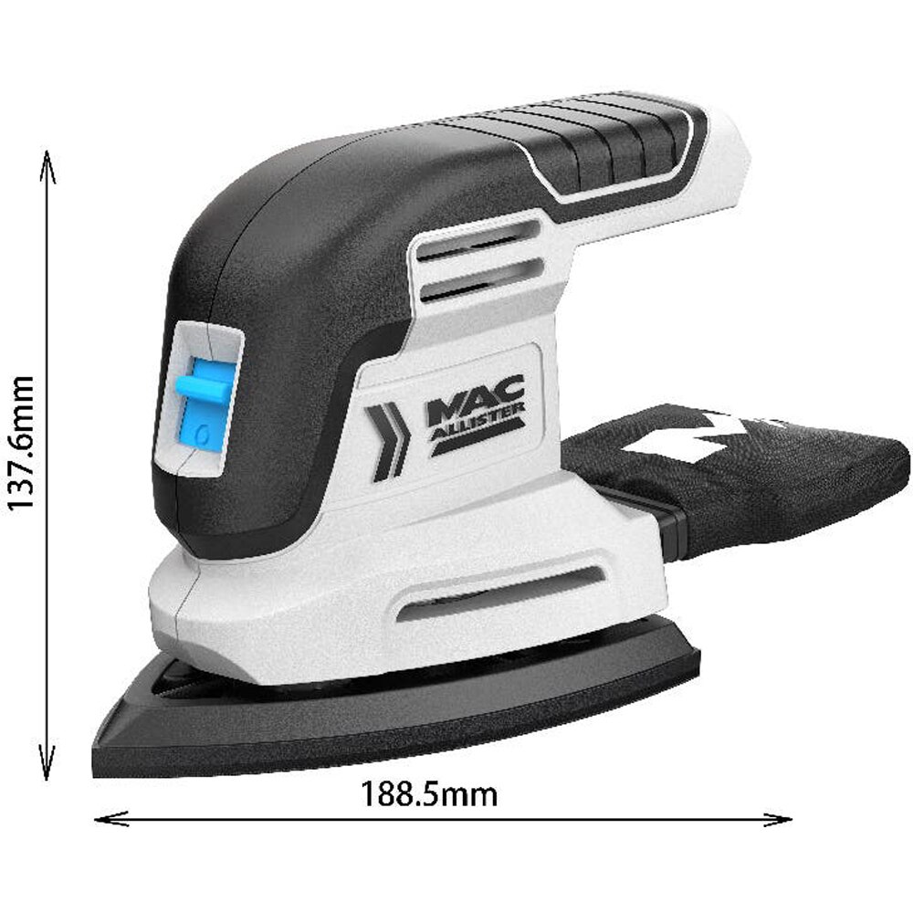Slefuitor de detaliu Mac Allister Mac Solo Delta, 18V, 11000rpm, 102x150mm, fara acumulator