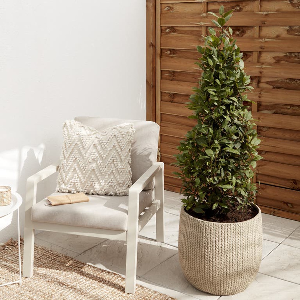 Ghiveci flori VERVE Kulun, lut, D 46 cm, bej