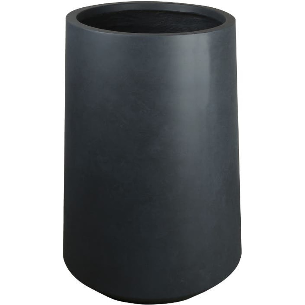 Ghiveci flori VERVE Ammer, lut, D 28 cm, gri inchis