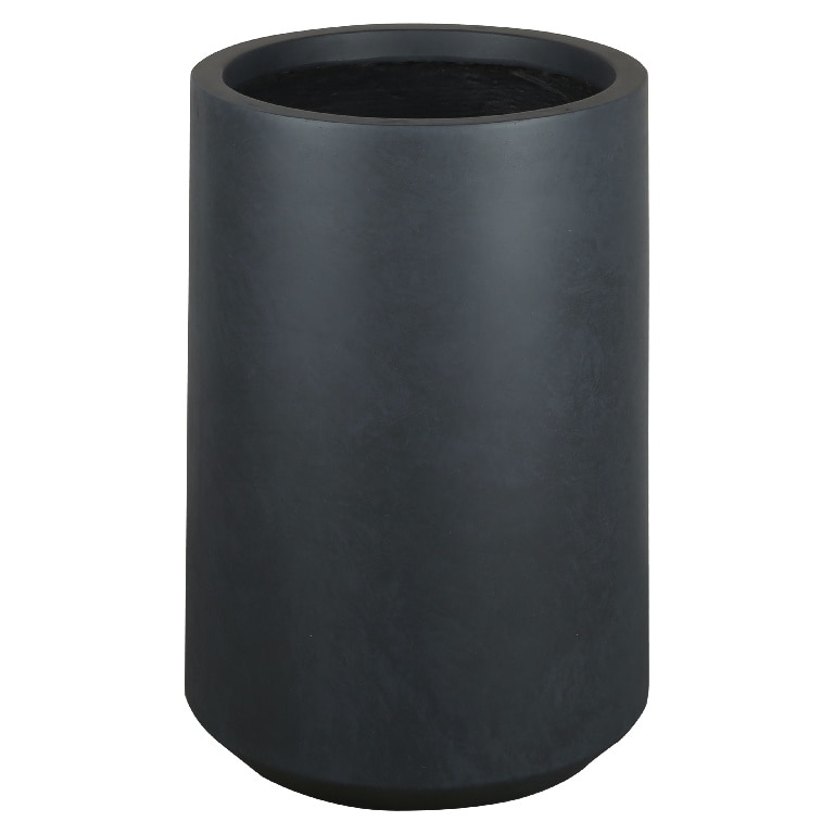 Ghiveci din fibra de lut, gri, forma rotunda, 37 cm diametru  Verve