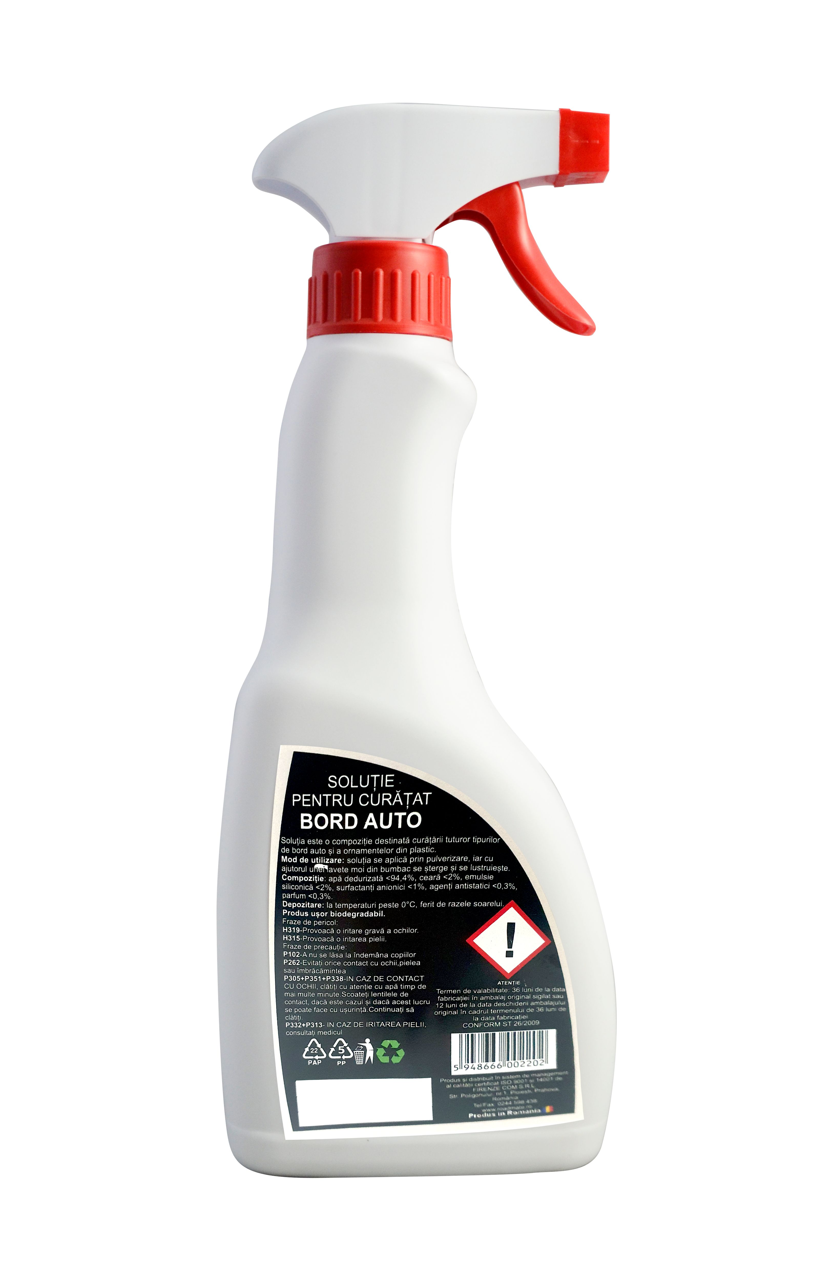 Solutie Curatare Bord Auto 500Ml