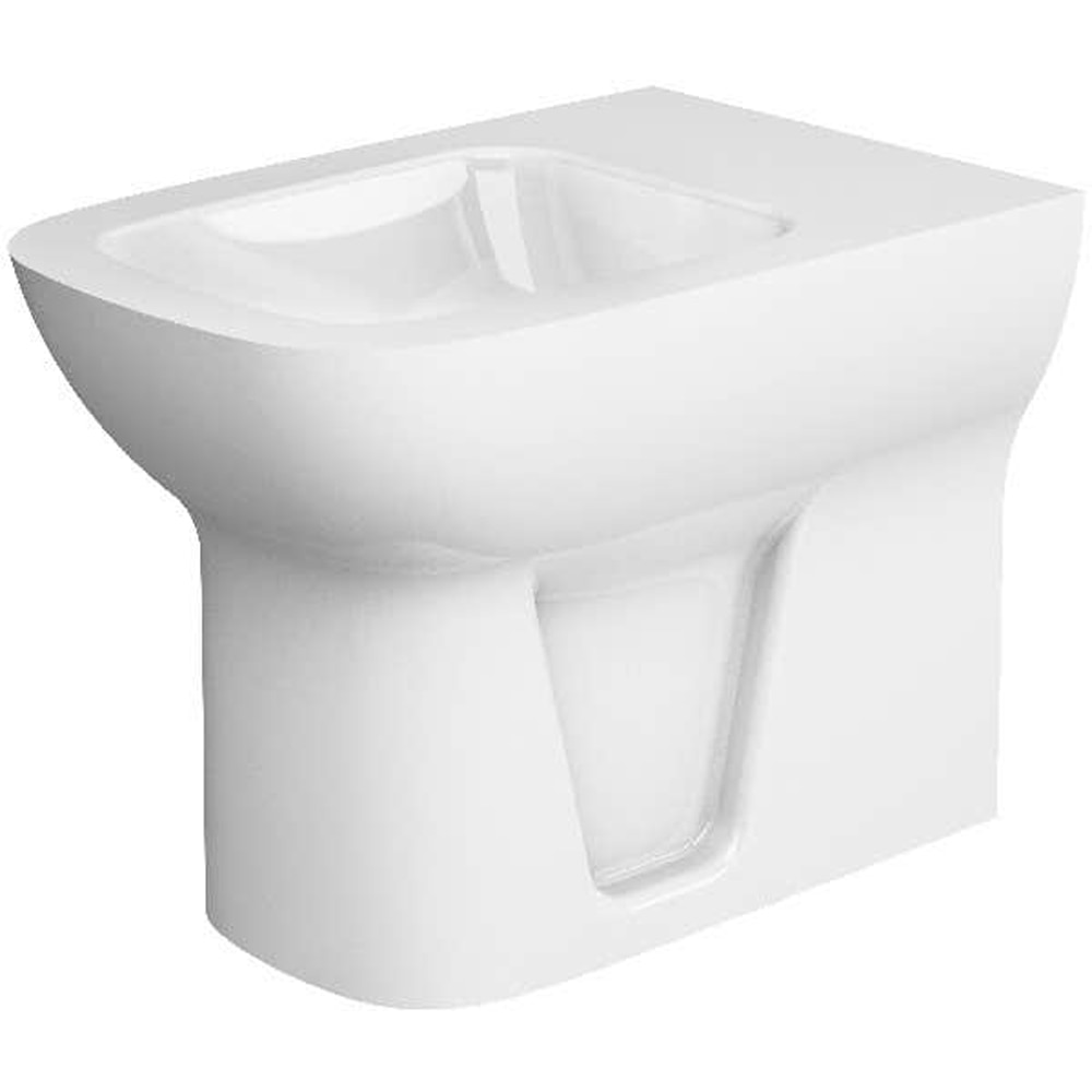 Bideu stativ GOODHOME Teesta, portelan, 35.5 x 54 x 40 cm, alb