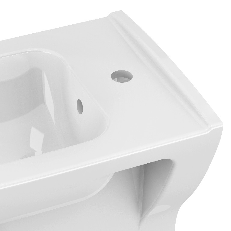 Bideu suspendat GoodHome Teesta, 36 x 51.5 x 34 cm, ceramica, alb