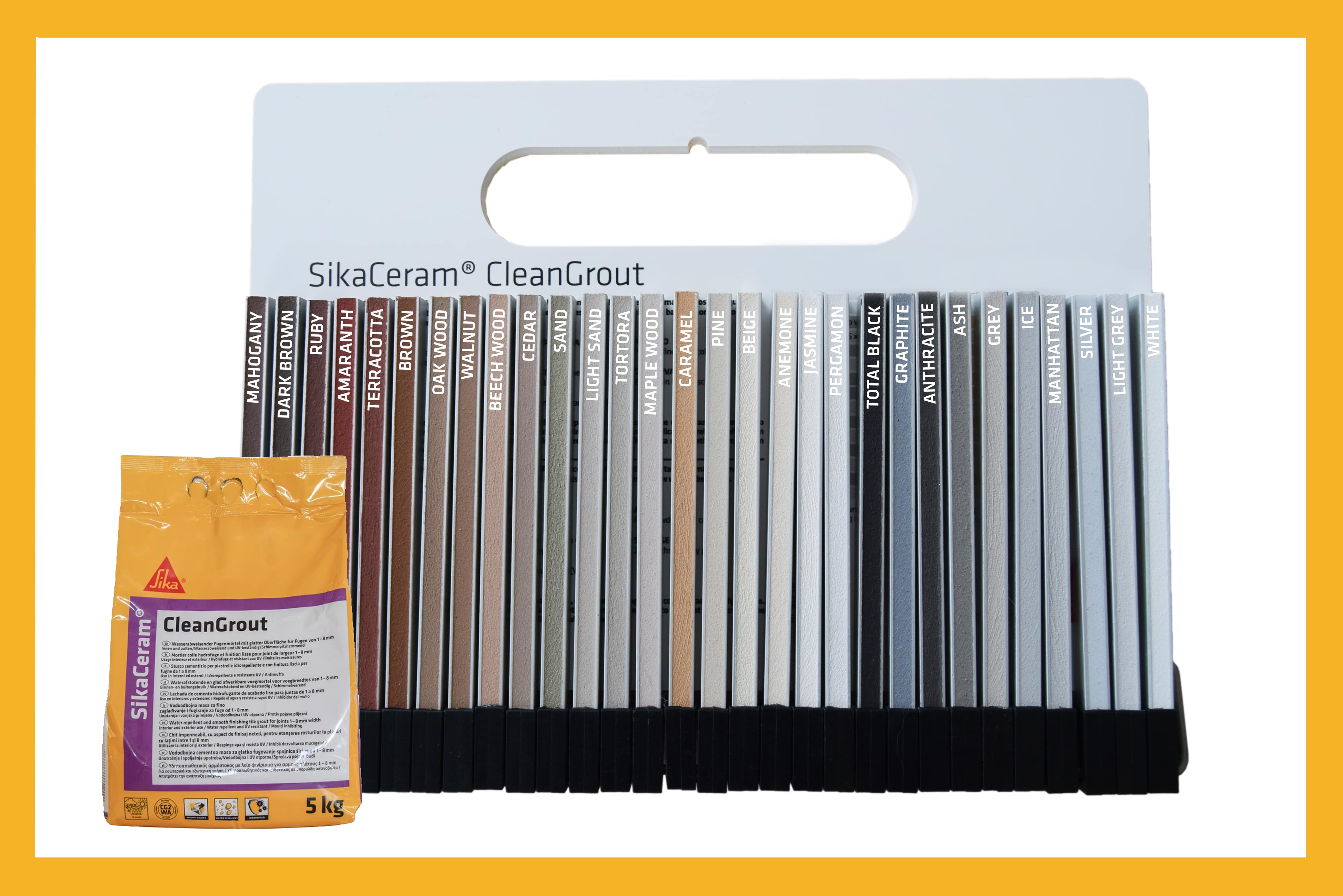 Chit rosturi gresie/faianta, negru, 5 kg • Sika