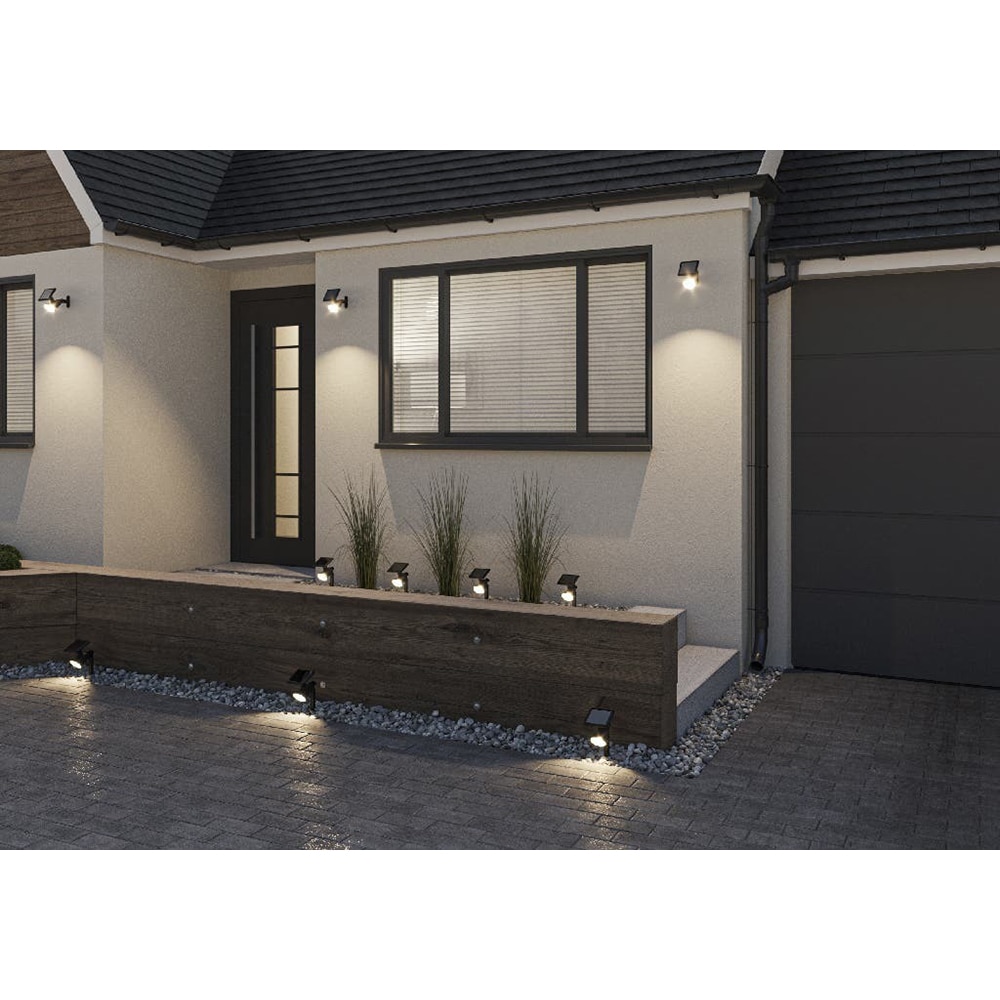 Proiector Solar 2in1 MANLY, 45lm, IPX4, negru