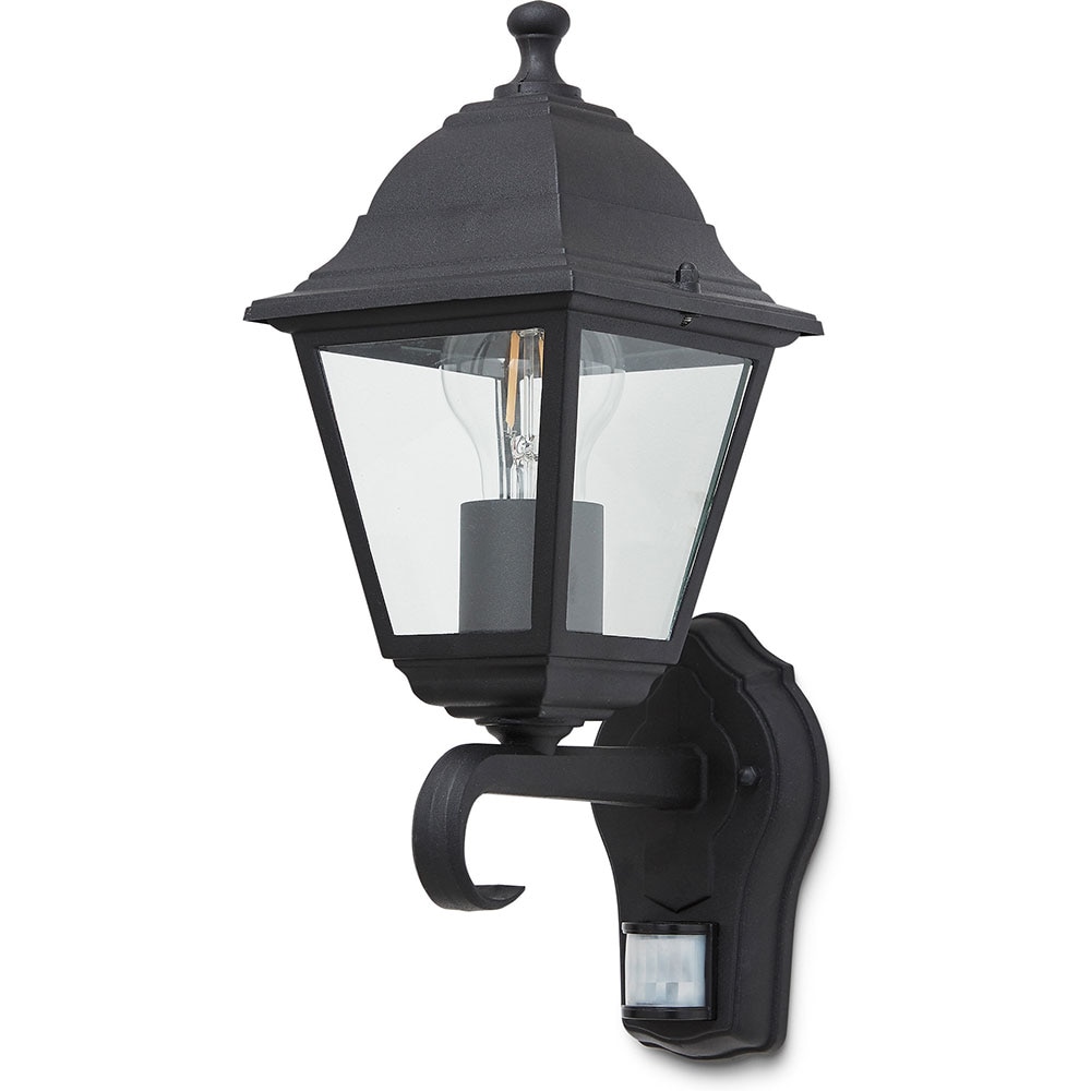 Aplica de exterior cu senzor Varennes 101278187, 60W, IP44, negru