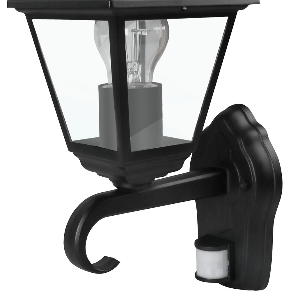 Aplica de exterior cu senzor Varennes 101278187, 60W, IP44, negru