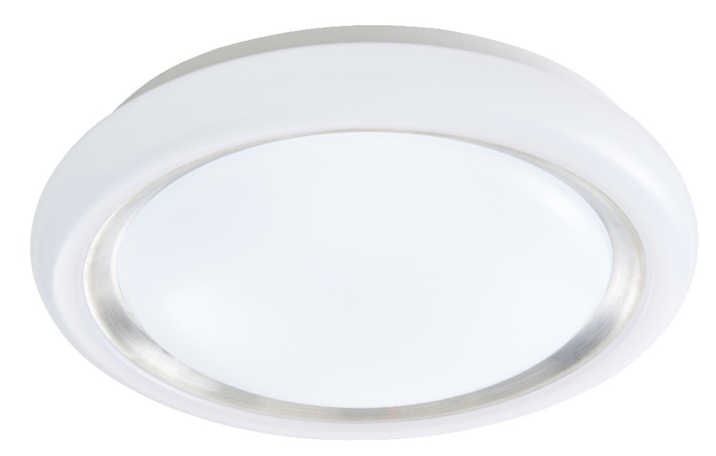 Plafoniera LED, 1 x 17 W, alb si argintiu, metal si plastic • GoodHome