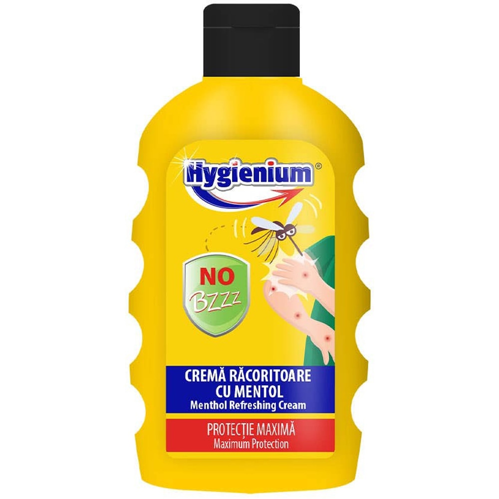 Crema racoritoare cu mentol HYGIENIUM No Bzz, 200 ml