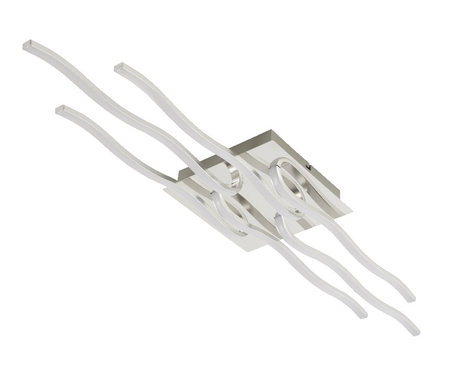 Plafoniera LED, 1 x 28.5 W, crom, metal si plastic  GoodHome 
