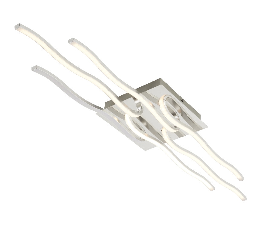 Plafoniera LED, 1 x 28.5 W, crom, metal si plastic  GoodHome 