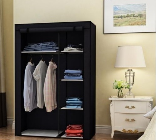 Dulap portabil cu 2 fermoare, 98.3 x 46 x 158 cm • Unic Spot Ro