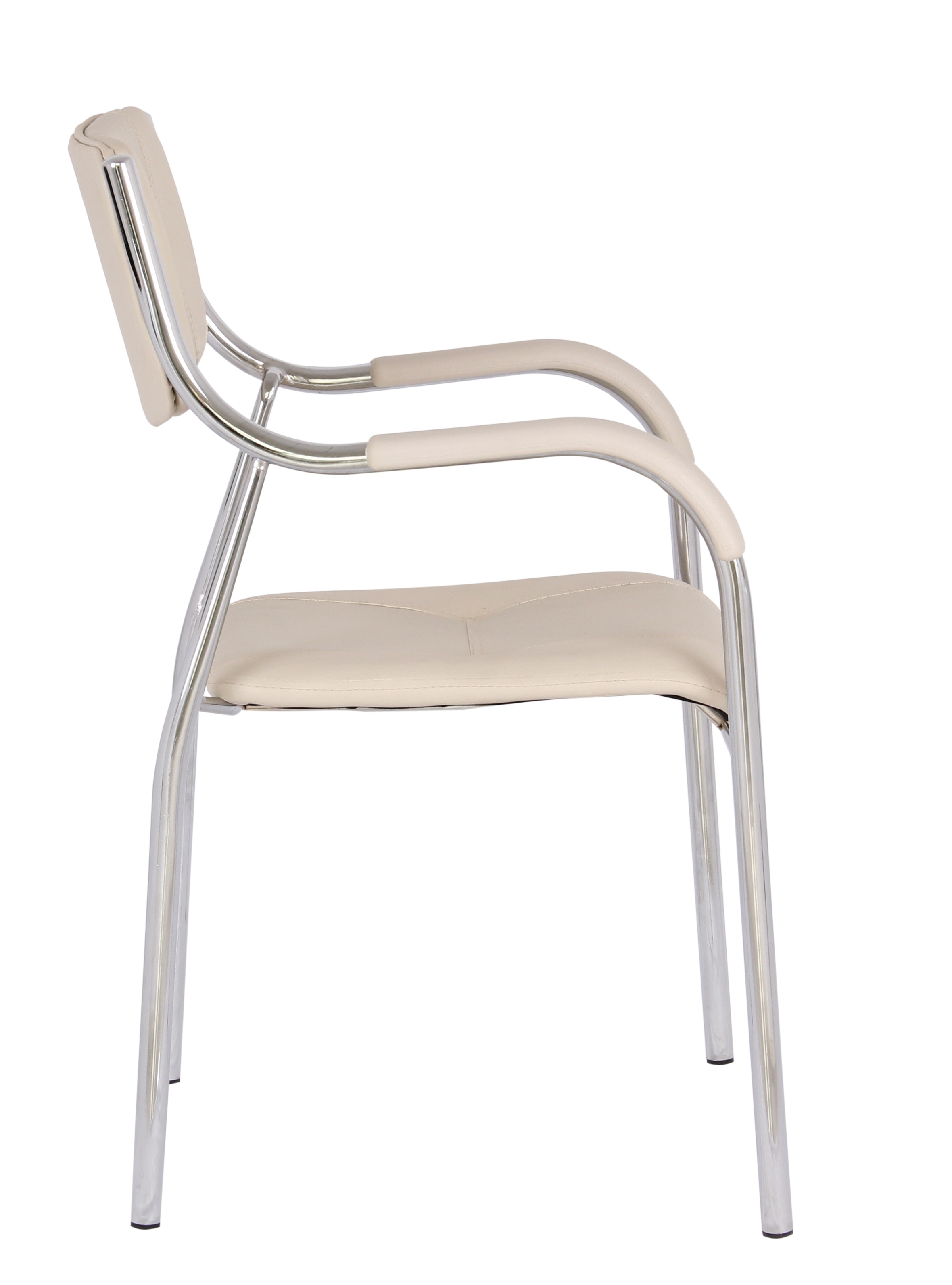 Scaun vizitator cu manere, bej, 53.5 x 57 x 87 cm • Unic Spot Ro
