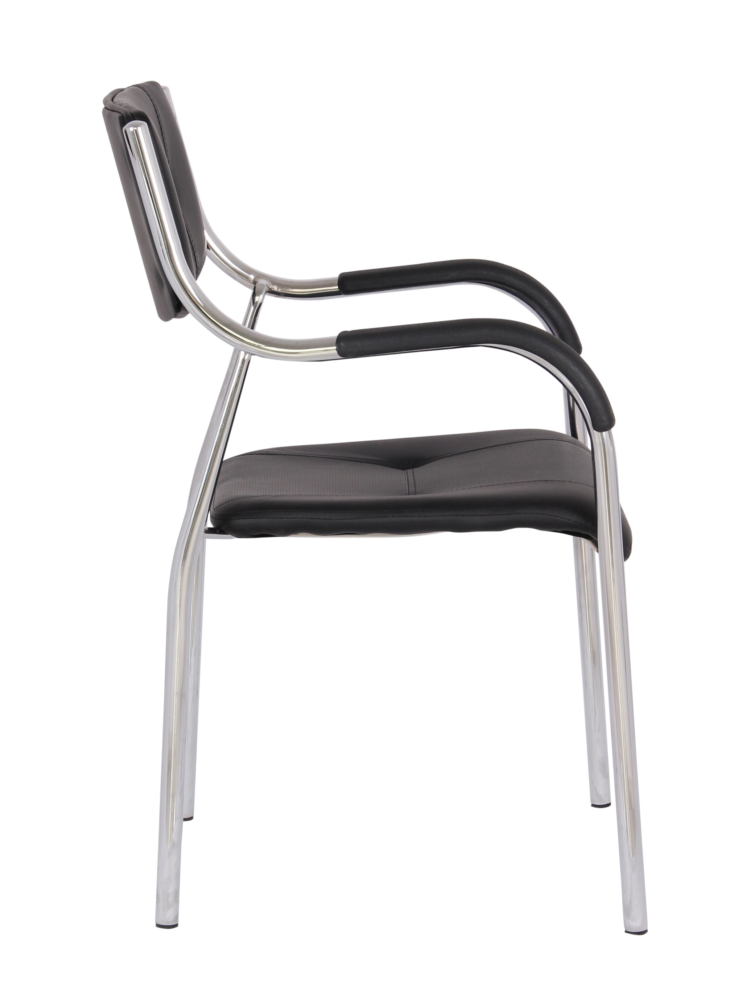 Scaun vizitator cu manere, negru, 53.5 x 57 x 87 cm  Unic Spot Ro