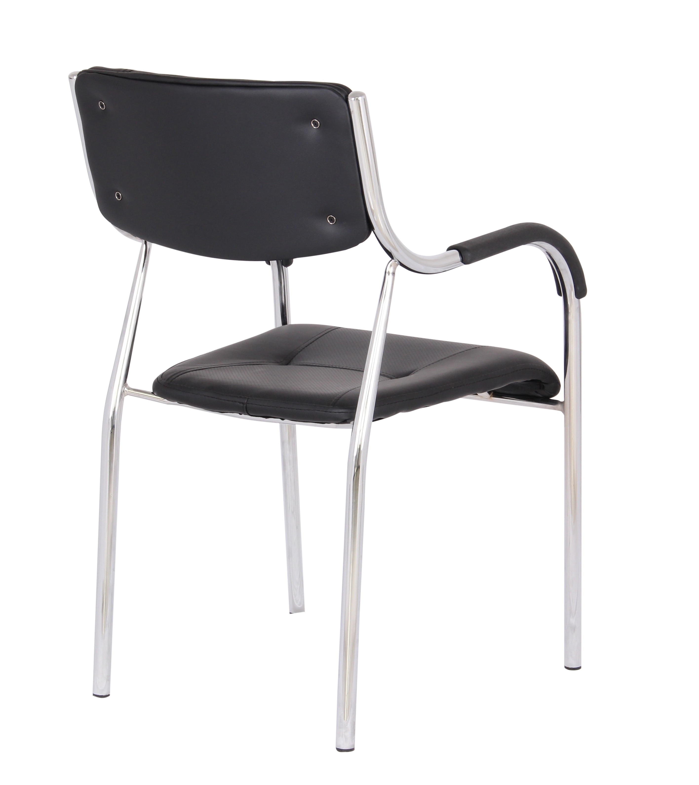 Scaun vizitator cu manere, negru, 53.5 x 57 x 87 cm  Unic Spot Ro